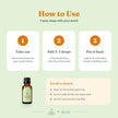 Small amber diffuser oil bottle with black cap.