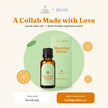 Amber diffuser oil bottle with Morning Citrus label beside green carton box.