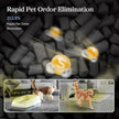 Pet air purifier with inset of unit running near pets