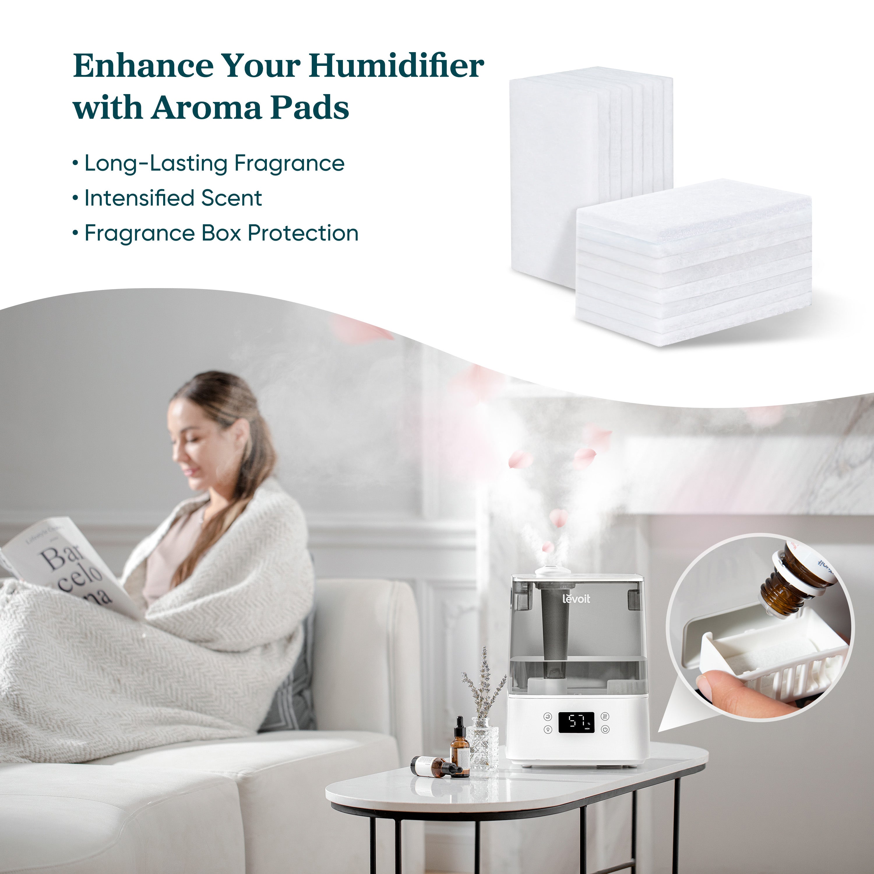 Levoit Humidifier Aroma Pads (16 Pack) Compatible with Classic 300S