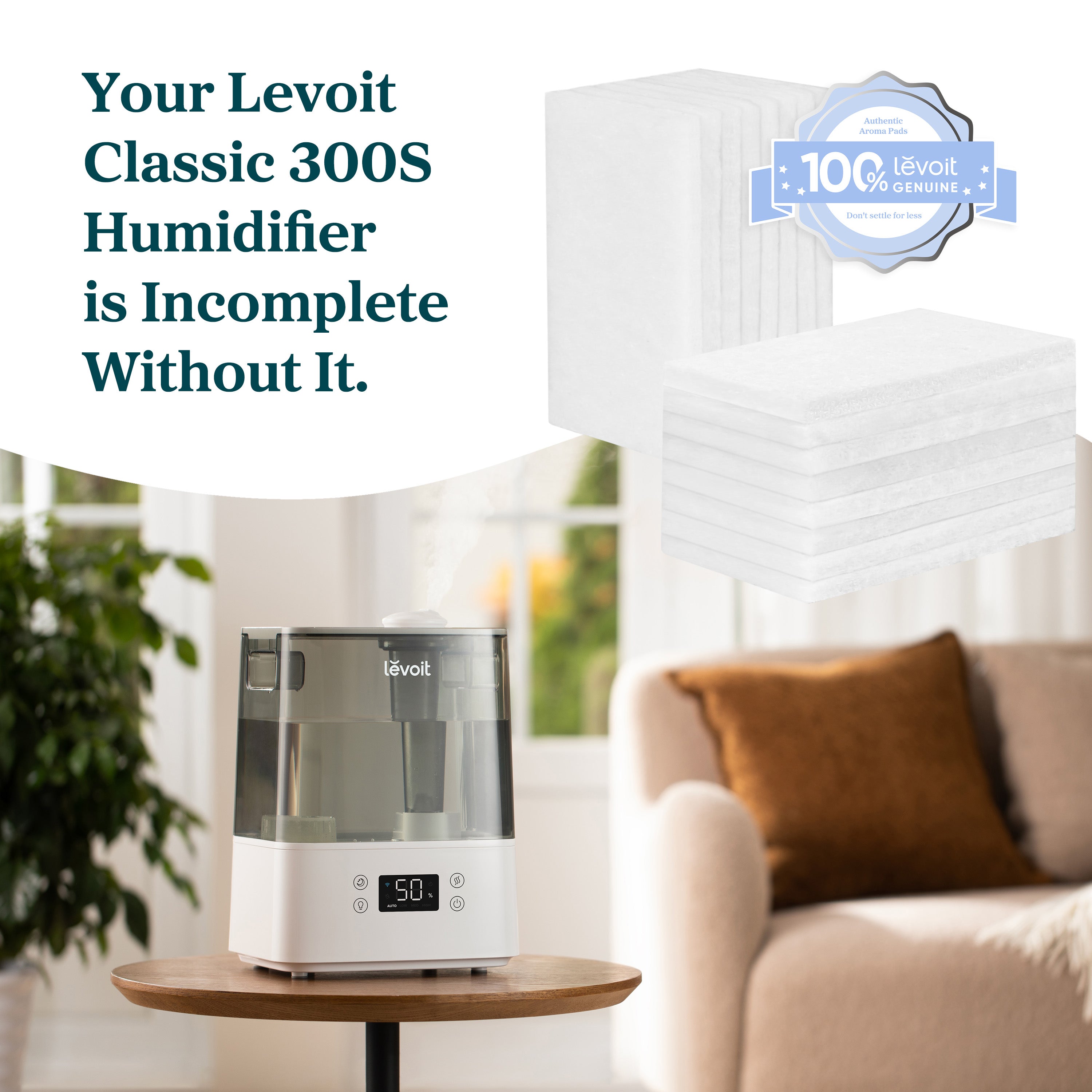 Levoit Humidifier Aroma Pads (16 Pack) Compatible with Classic 300S