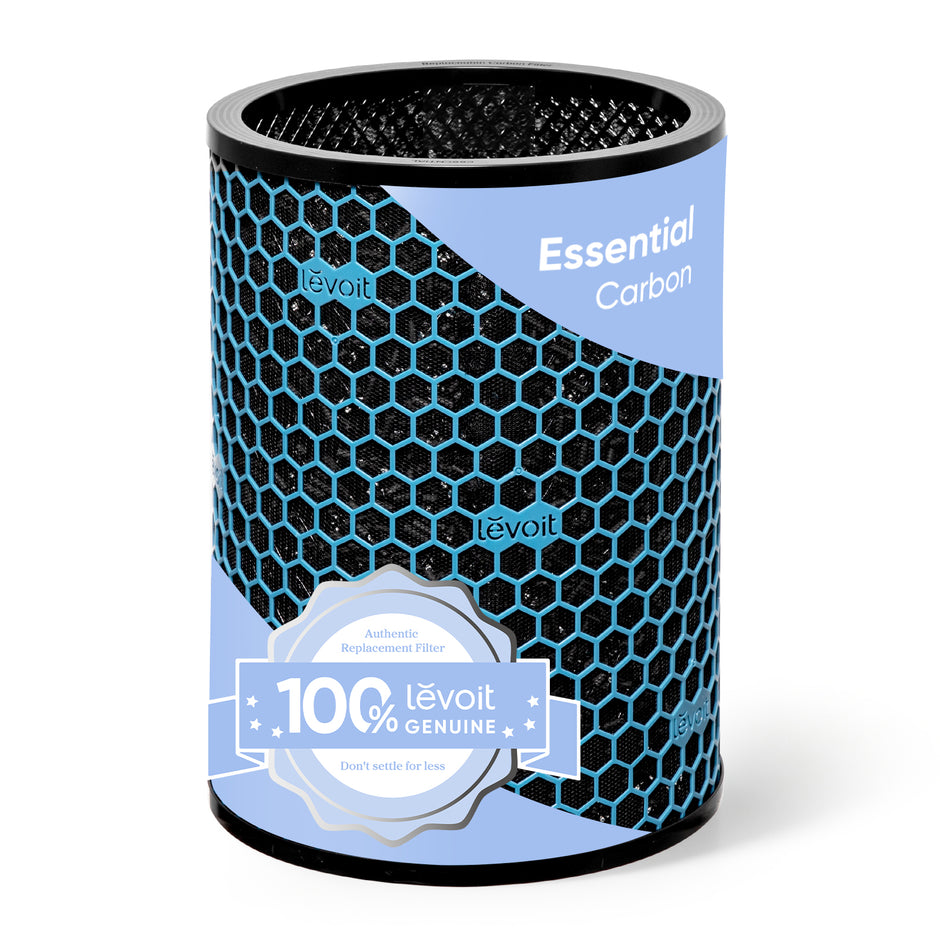 Levoit Essential Carbon replacement filter with hex mesh, black top