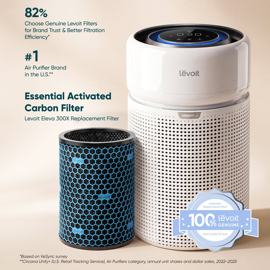Essential activated carbon replacement filter cylinder, blue honeycomb carbon media