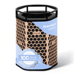 Levoit activated carbon replacement filter, cylindrical with honeycomb mesh and black frame