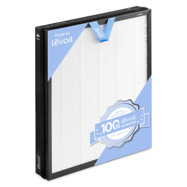 Levoit Vital Pet Pro replacement air purifier filter, white pleated media in black frame