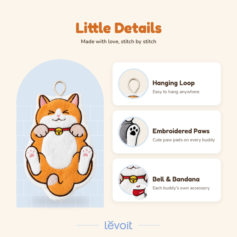 [Not For Sale] Levoit Cute Pet Hand Towel