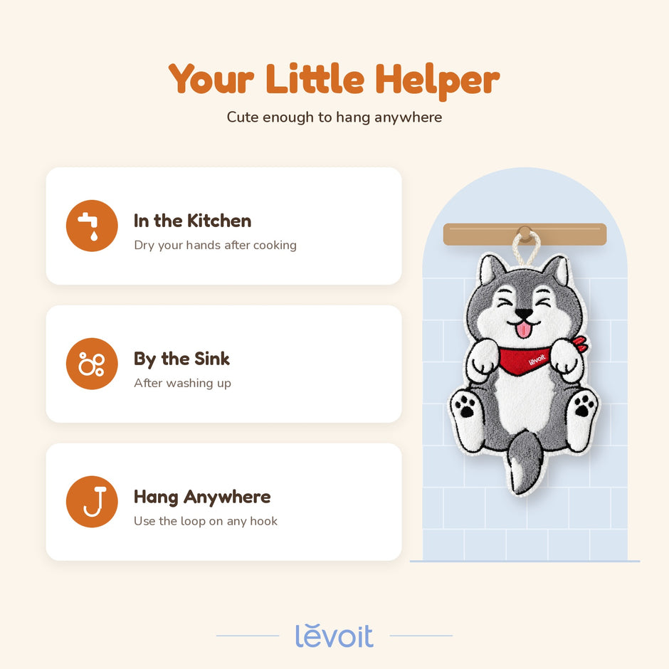 [Not For Sale] Levoit Cute Pet Hand Towel
