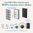 Levoit Vital Pet Pro replacement air purifier filter with True HEPA pleated paper media
