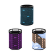 Essential activated carbon replacement filter cylinder, blue hex mesh media